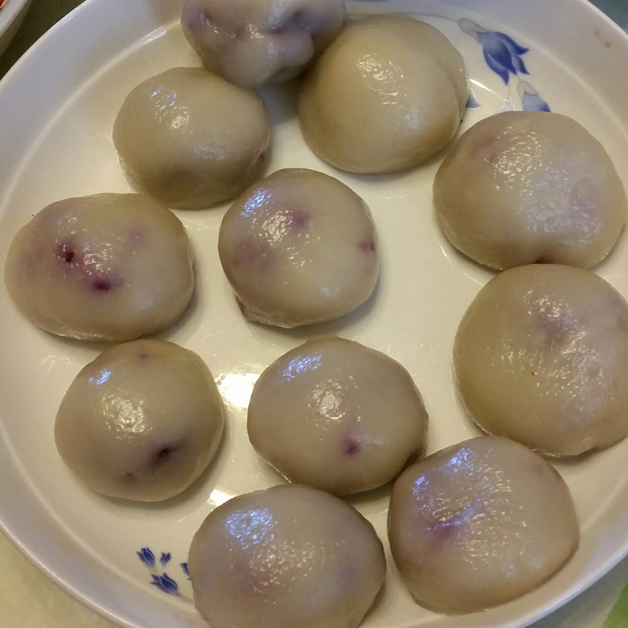 给自己的减肥餐-紫薯糯米糍