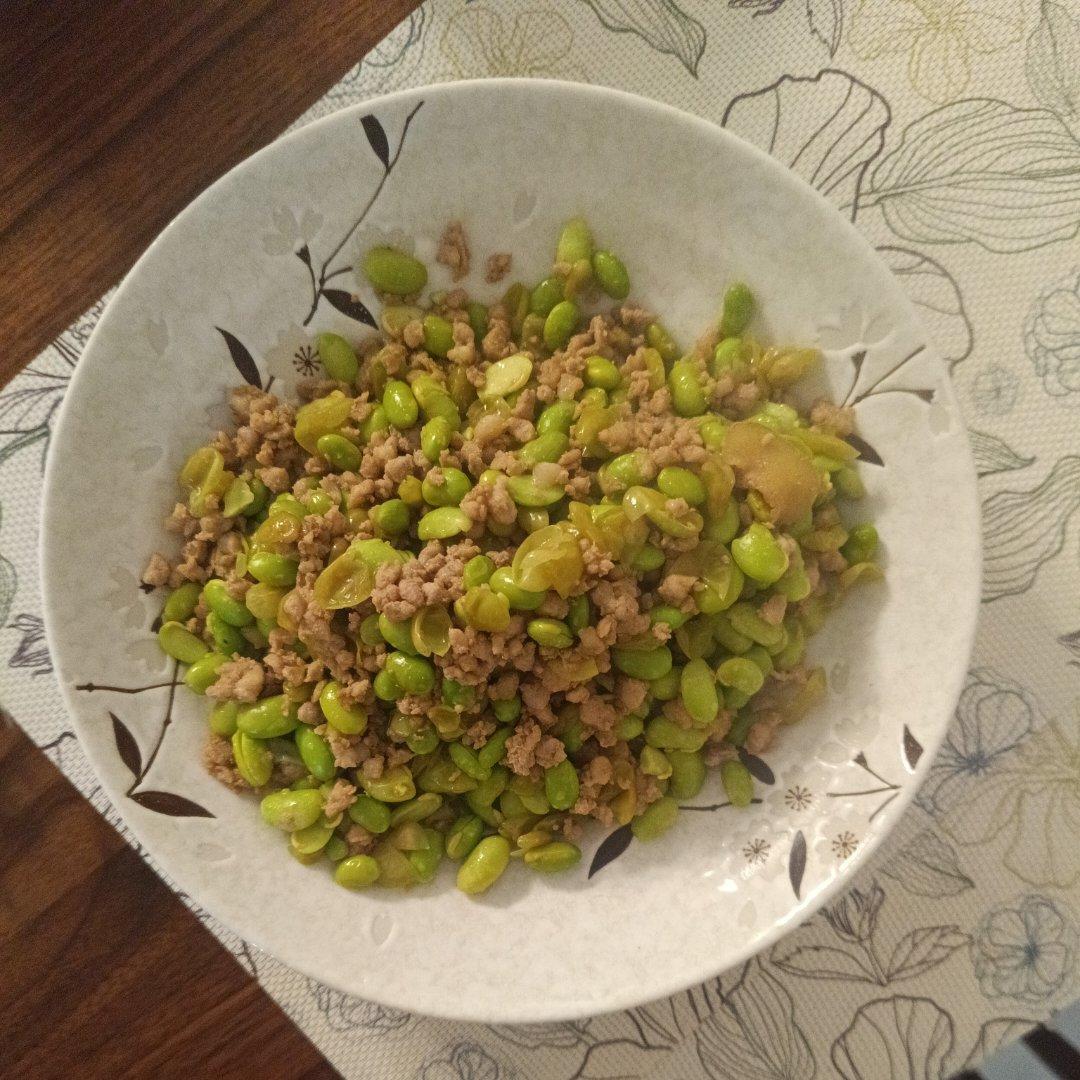 肉末炒青豆
