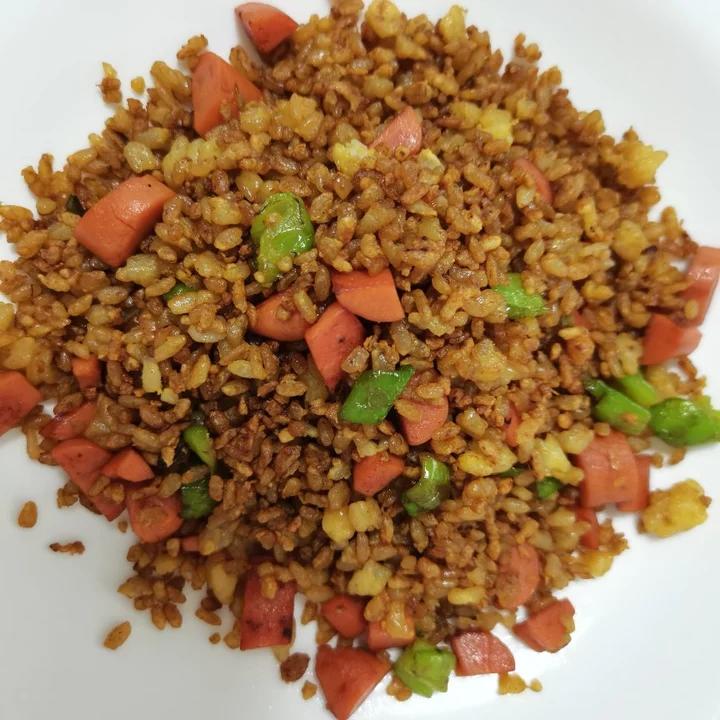 比王刚做的还好吃的黄金蛋炒饭粒粒分明颗颗饱满