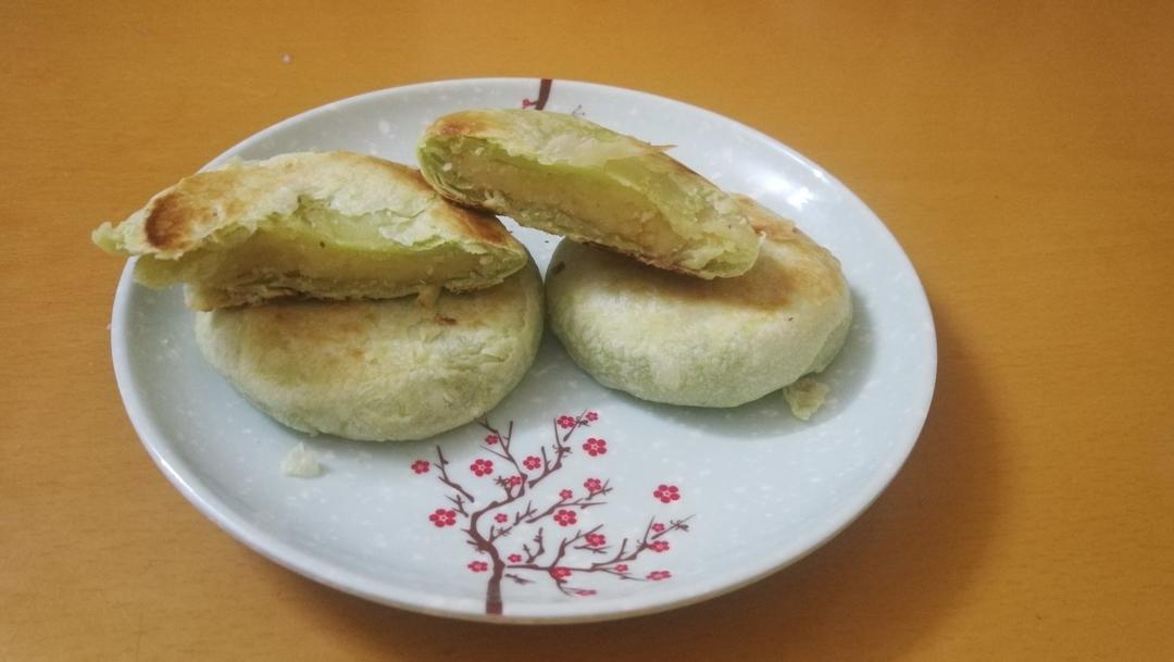 酥皮绿豆饼   酥得掉渣渣