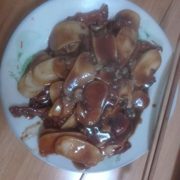 黑椒牛柳炒年糕