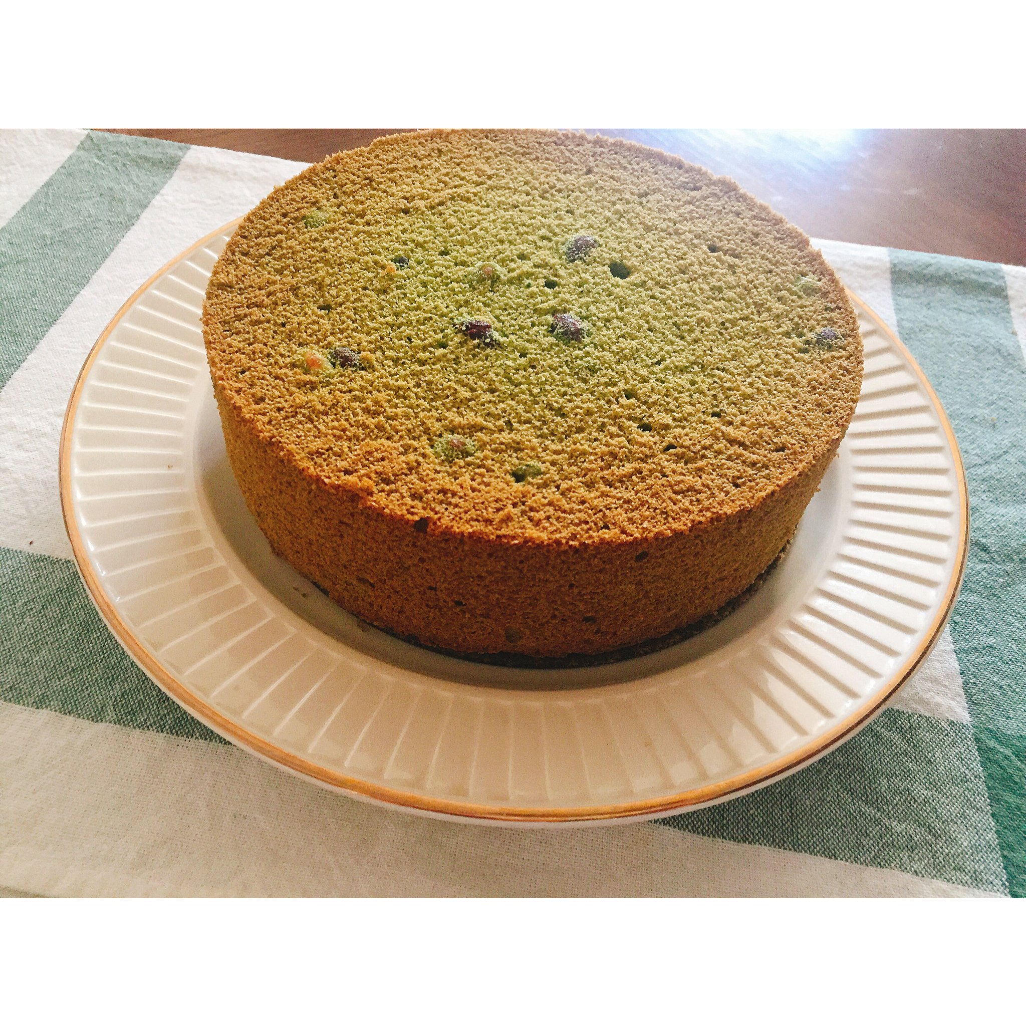 抹茶蜜豆戚风