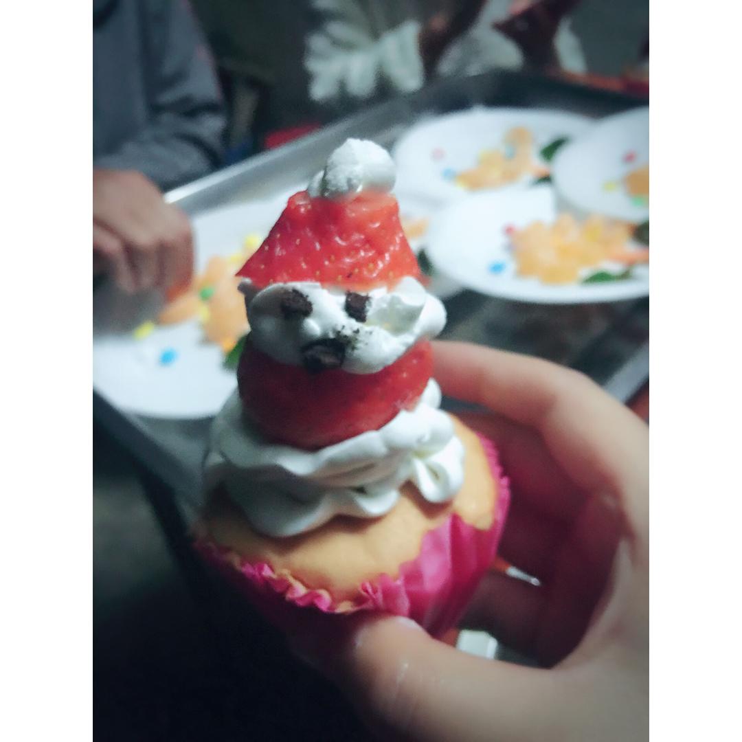 圣诞老人杯子蛋糕【曼达小馆】2016年圣诞Party专场