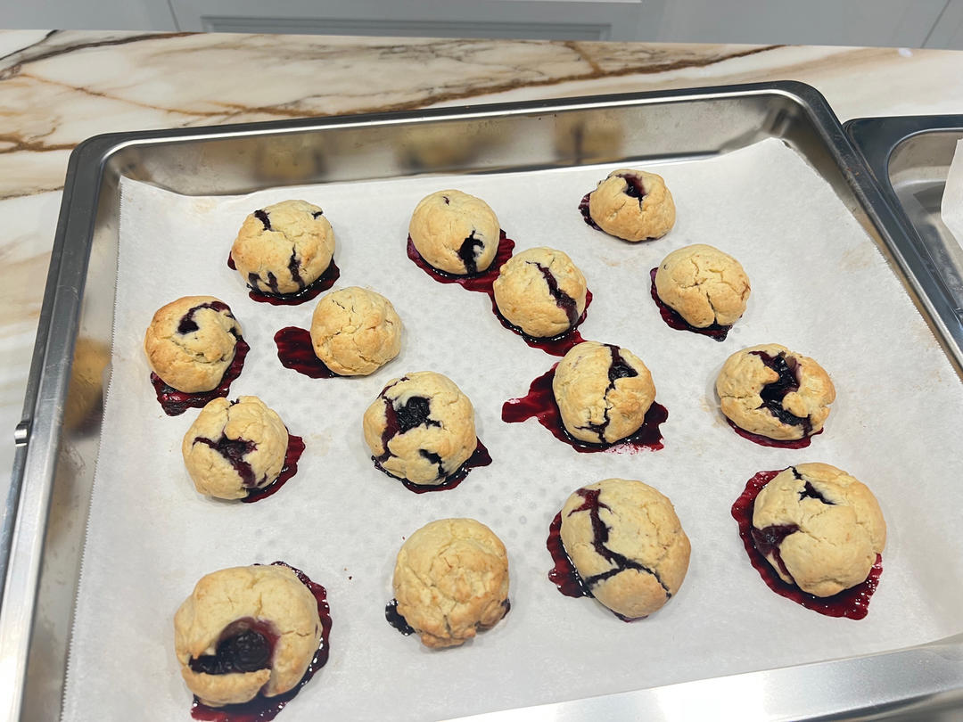 会爆浆的蓝莓大Cookie