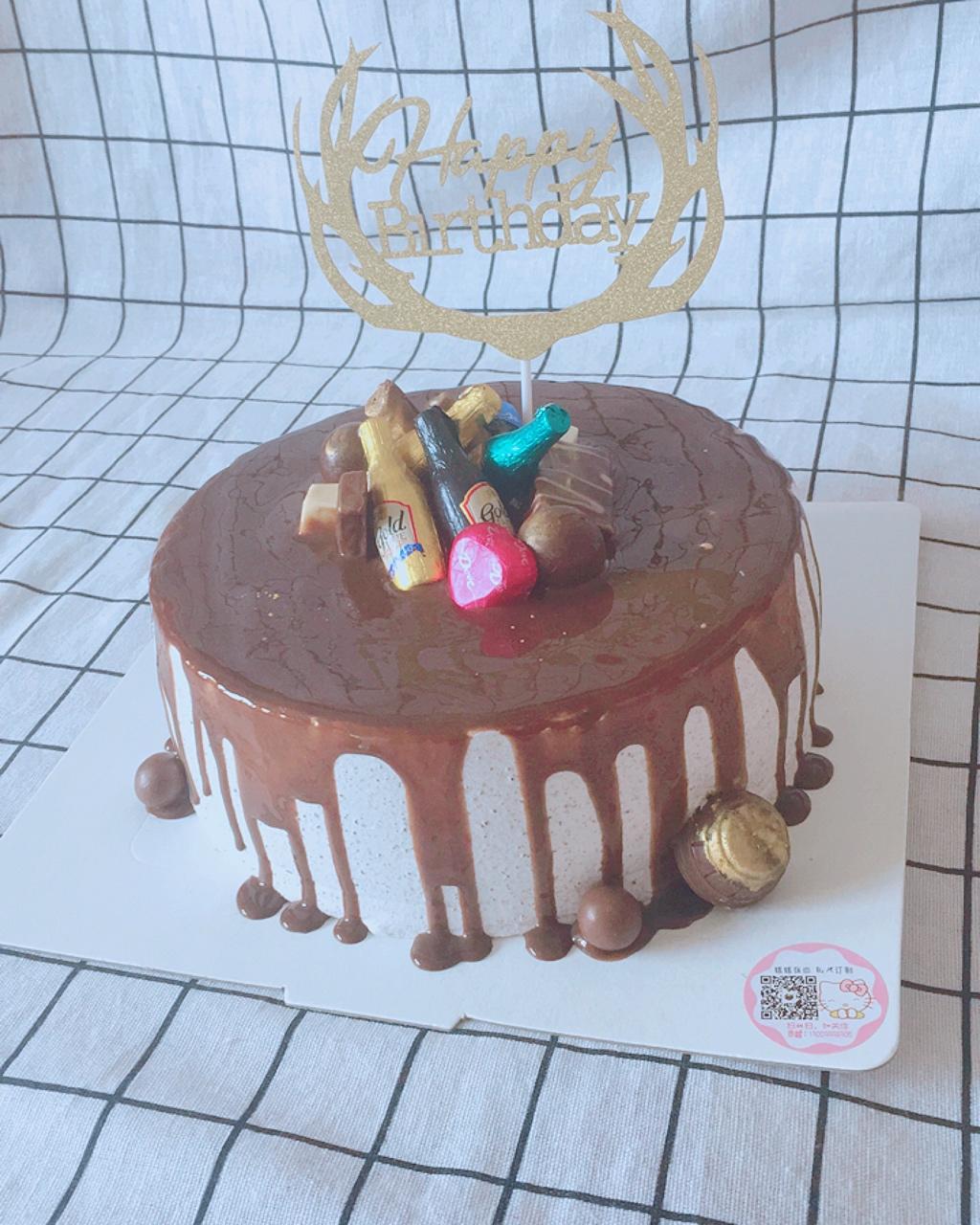 咸奶油奥利奥生日蛋糕