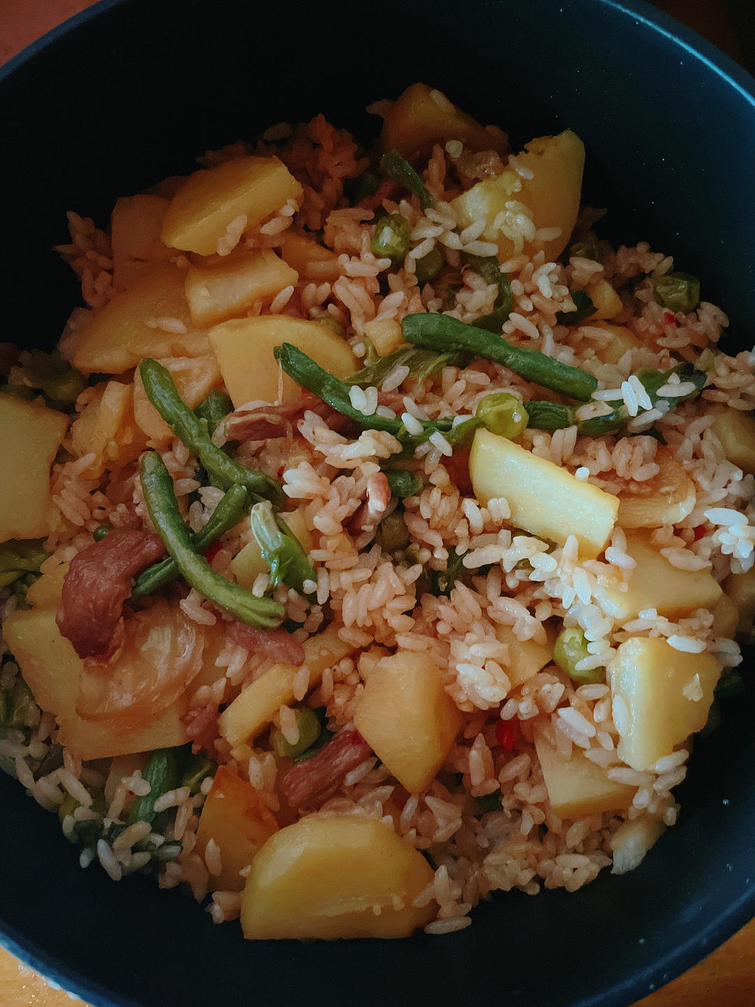 豆角焖饭