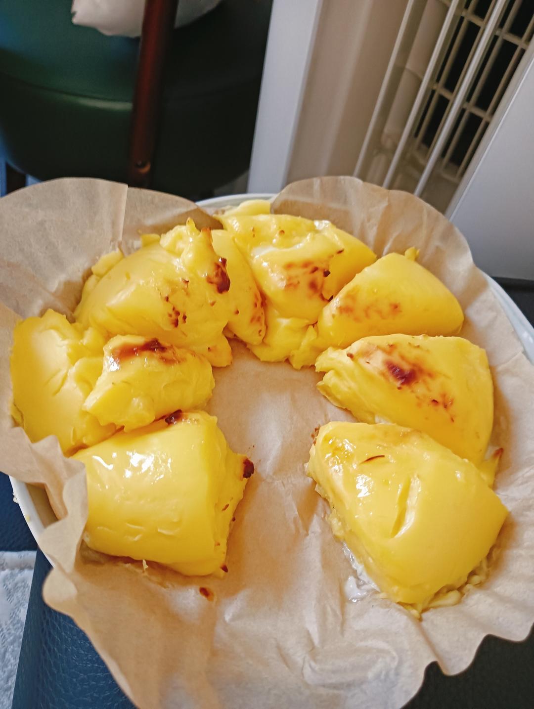 简单易做空气炸锅烤牛奶甜品