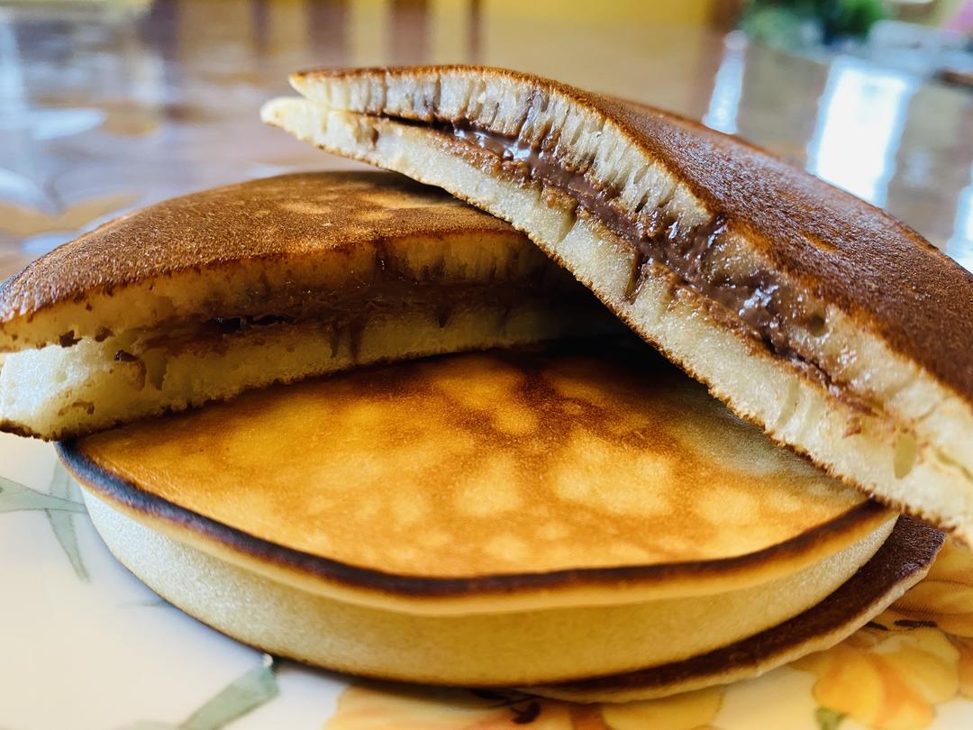 香甜松软的松饼铜锣烧(有无泡打粉都可以)的做法