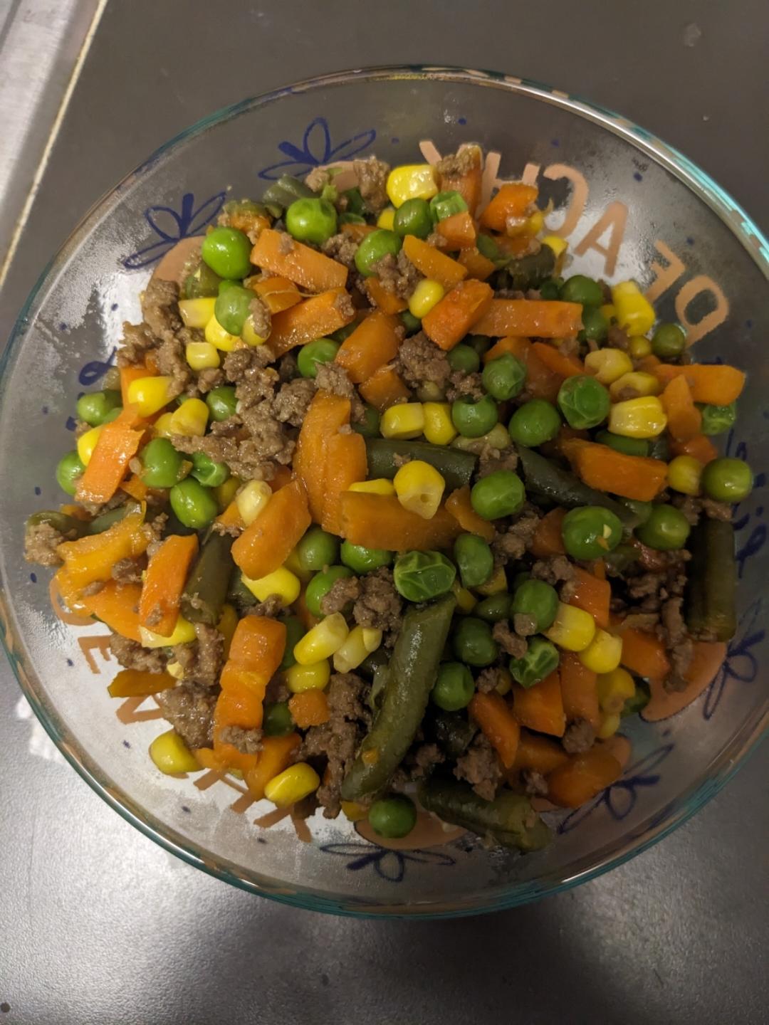 【15分钟快手菜】牛肉末炒杂蔬