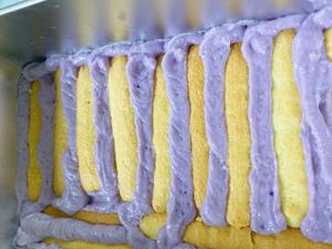 🥥椰香紫芋提拉米苏，超多芋泥，梦幻般的紫色，味道绝绝子😋的做法 步骤32