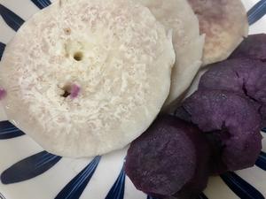 可可爱爱圆滚滚，减脂好帮手💯紫薯芋泥软欧包的做法 步骤4