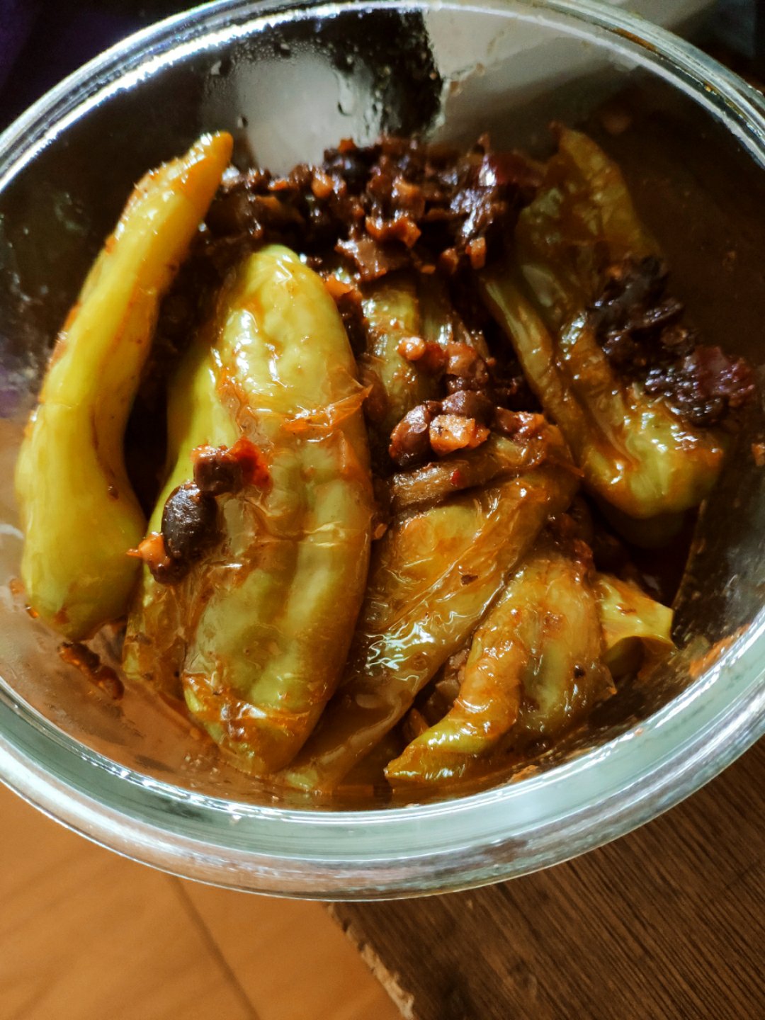 干豆豉煎虎皮青椒