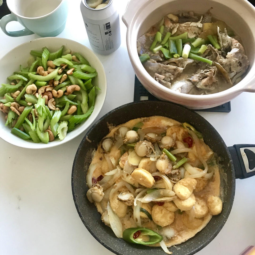 铁板海鲜日本豆腐 Seafood with Japanese Dofu