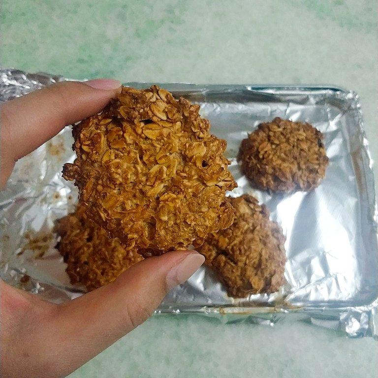 无油咸蛋黄燕麦饼干（低脂健身小零食）