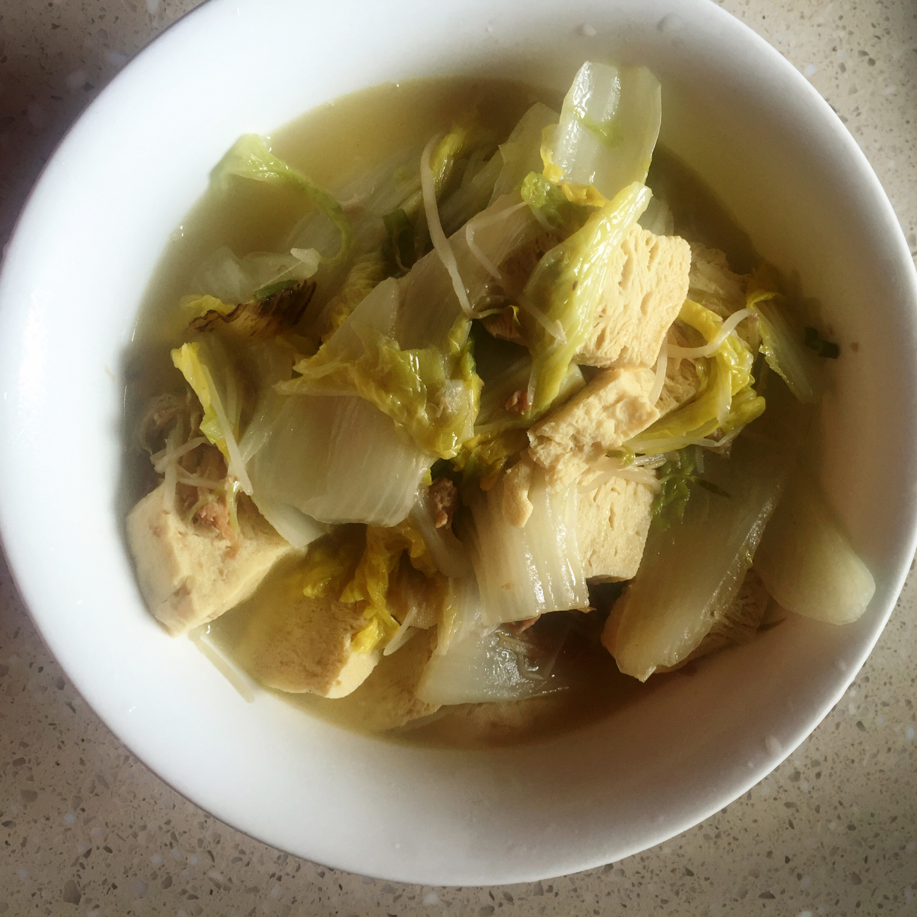 白菜炖冻豆腐