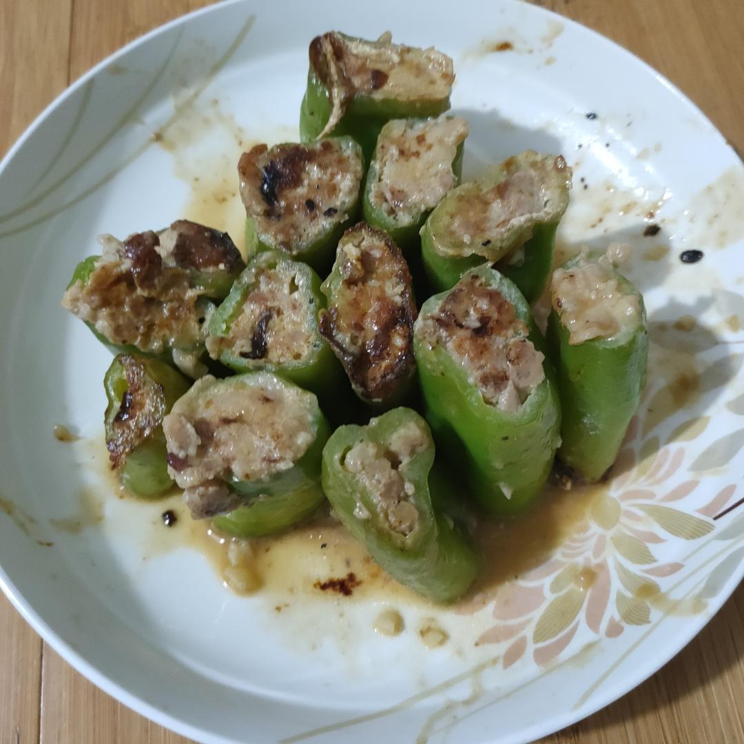 一口一个超过瘾——青椒酿肉
