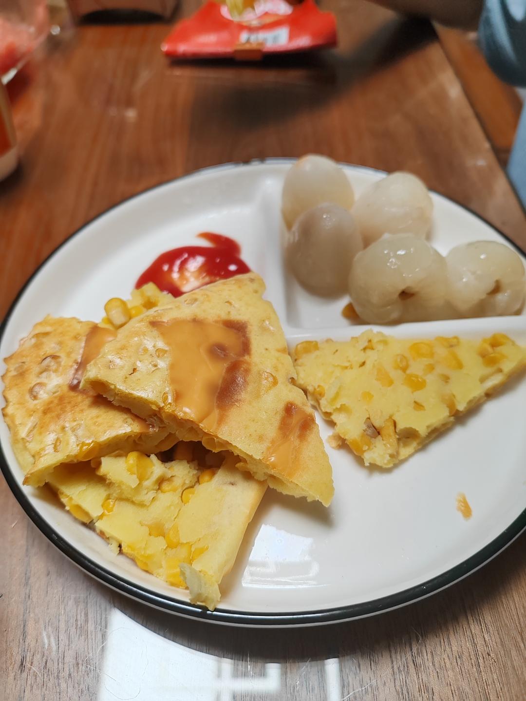 空气炸锅玉米烙🌽香甜可口玉米饼 超简单快手