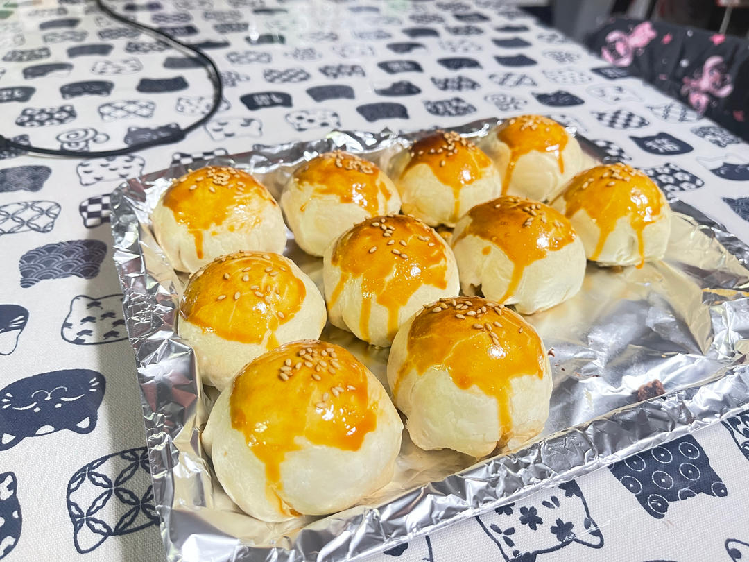 超简单 免揉 酥掉渣的蛋黄酥(超详细附全程视频)不破酥『万能酥皮』