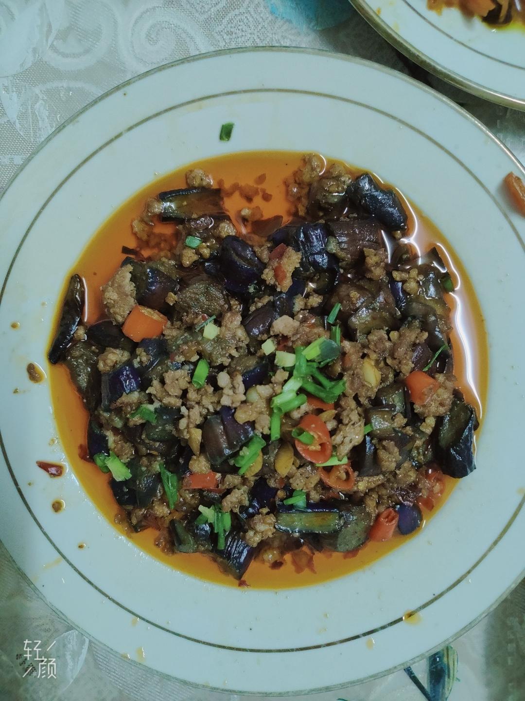 红烧肉沫茄子