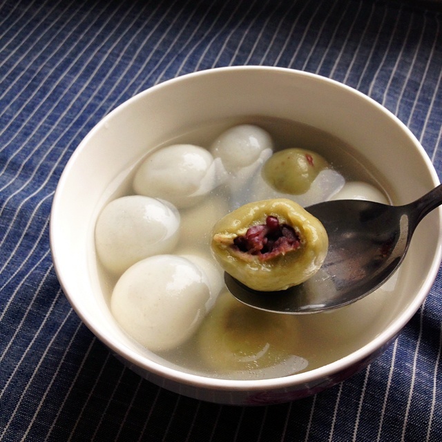 抹茶蜜豆圆