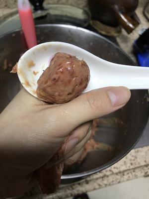 自制潮汕牛肉丸的做法 步骤6