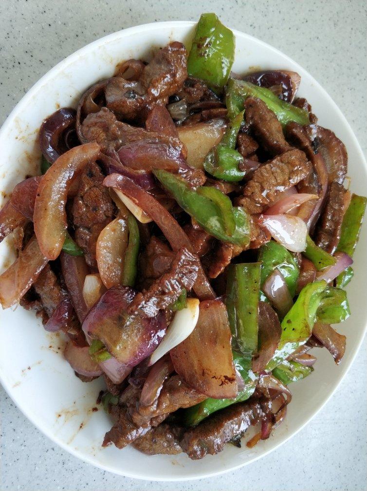 杭椒炒牛柳