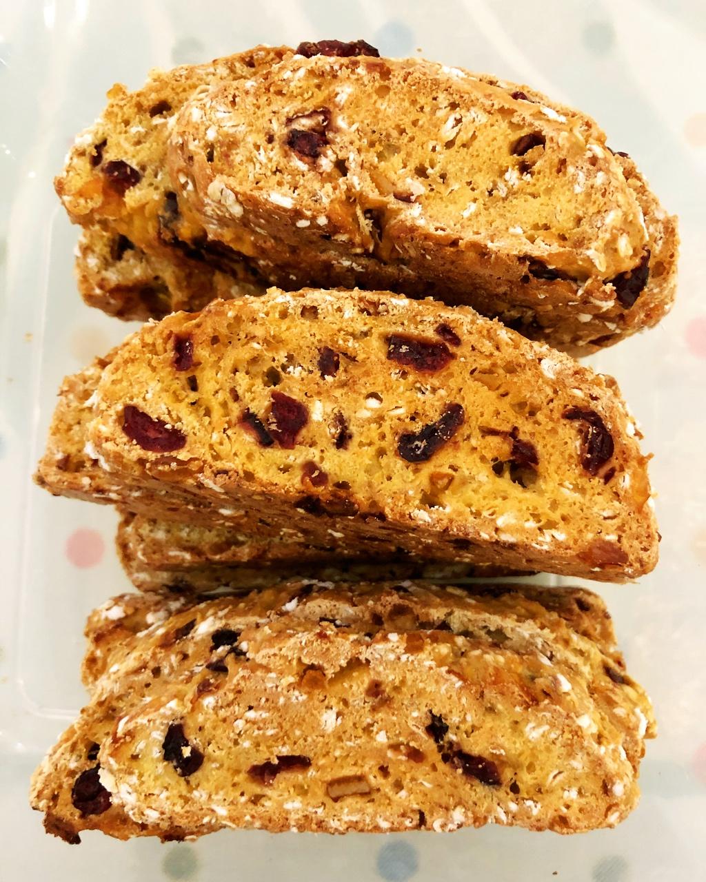 【健康零食】香蕉燕麦意式脆饼