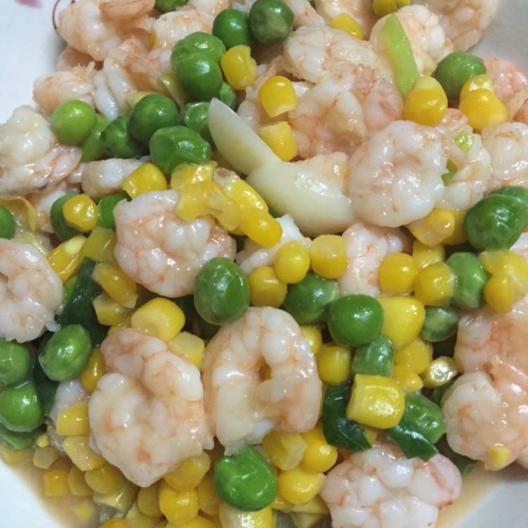 青豆玉米虾仁