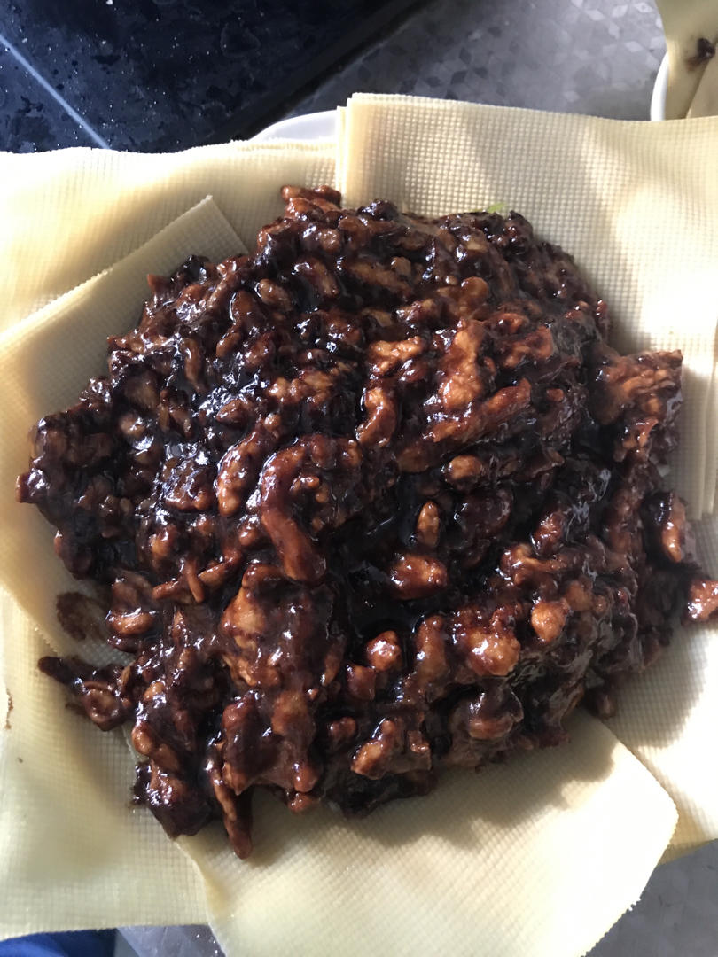 传统做法 京酱肉丝