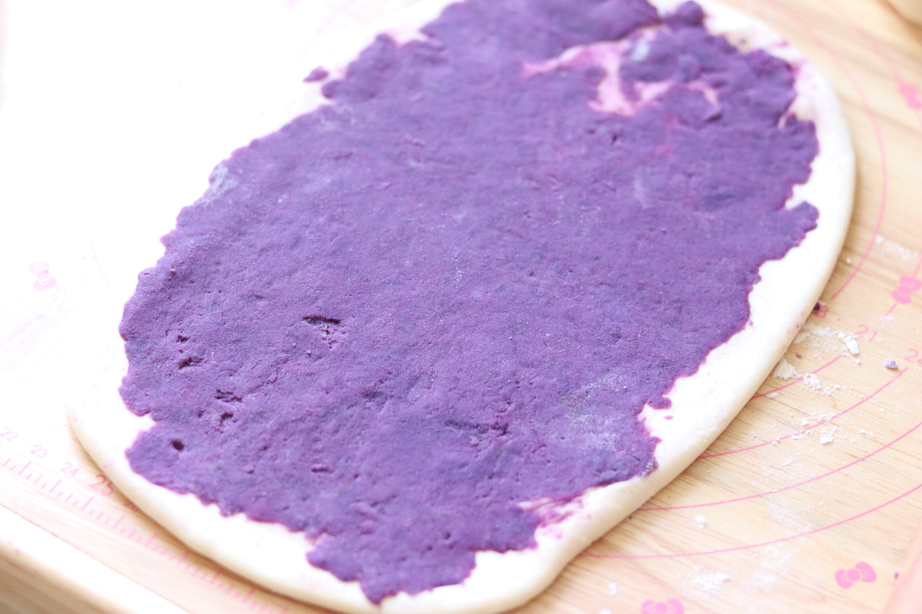 紫薯馅/豆沙馅花卷的做法 步骤6