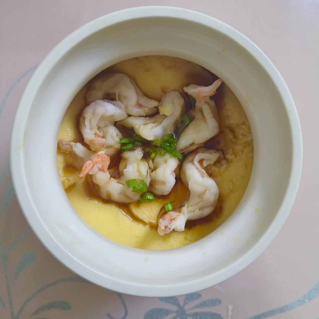 虾仁蒸鸡蛋/肉沫蒸蛋