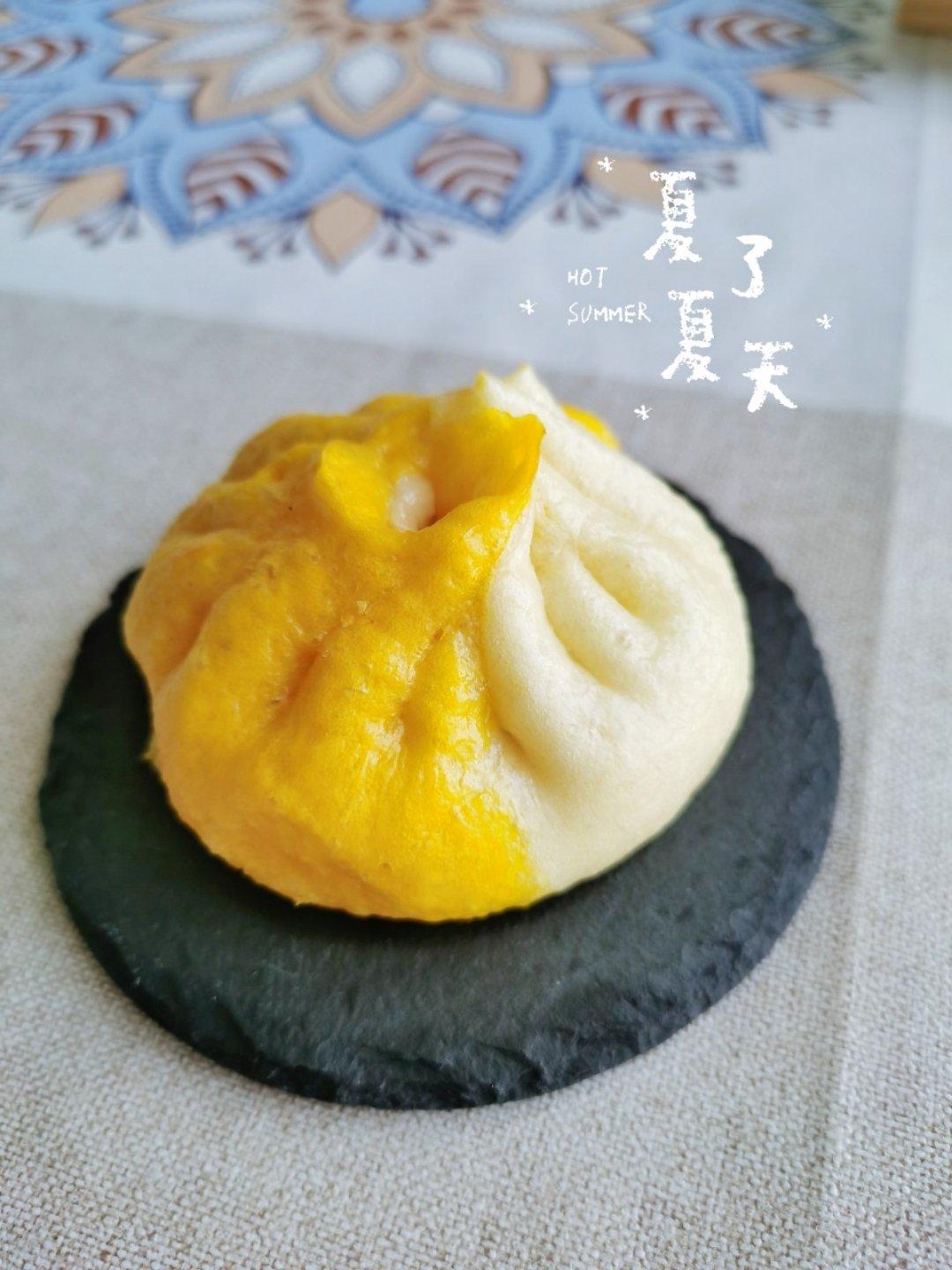 南瓜双色包子