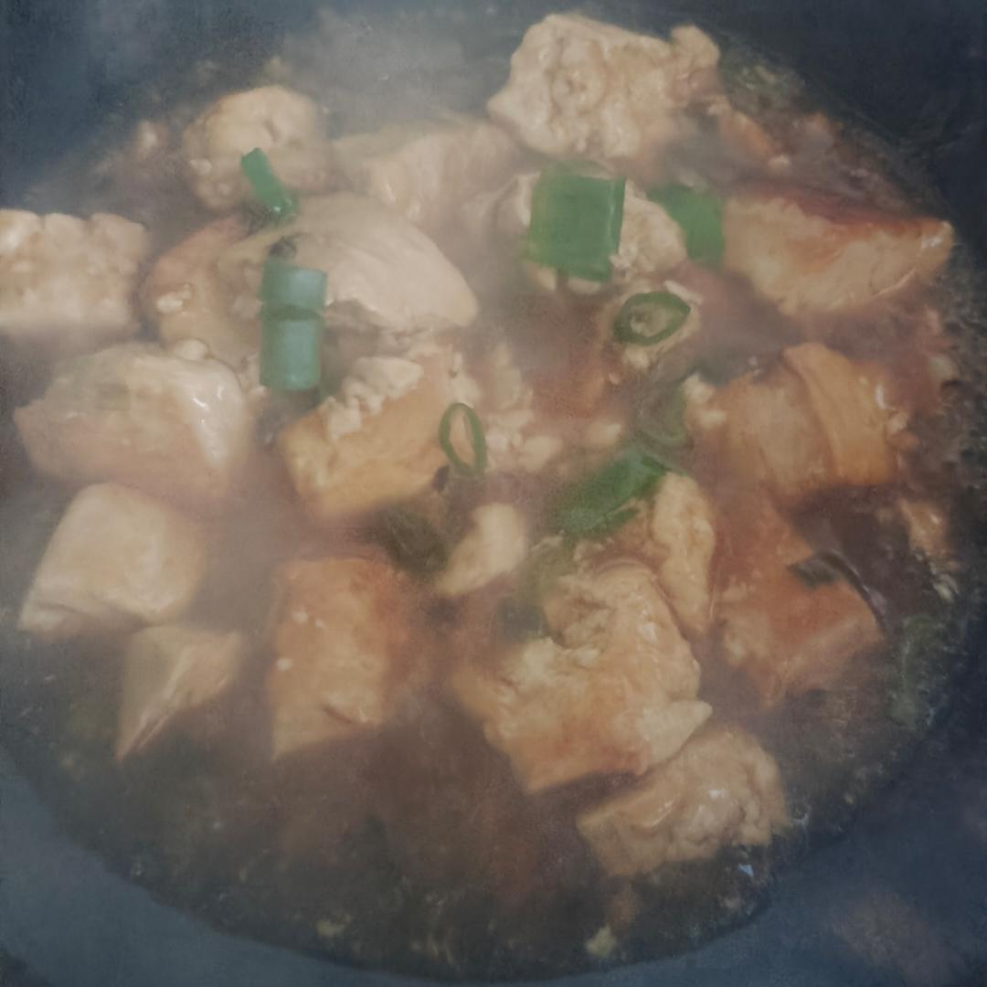 手掰葱油豆腐