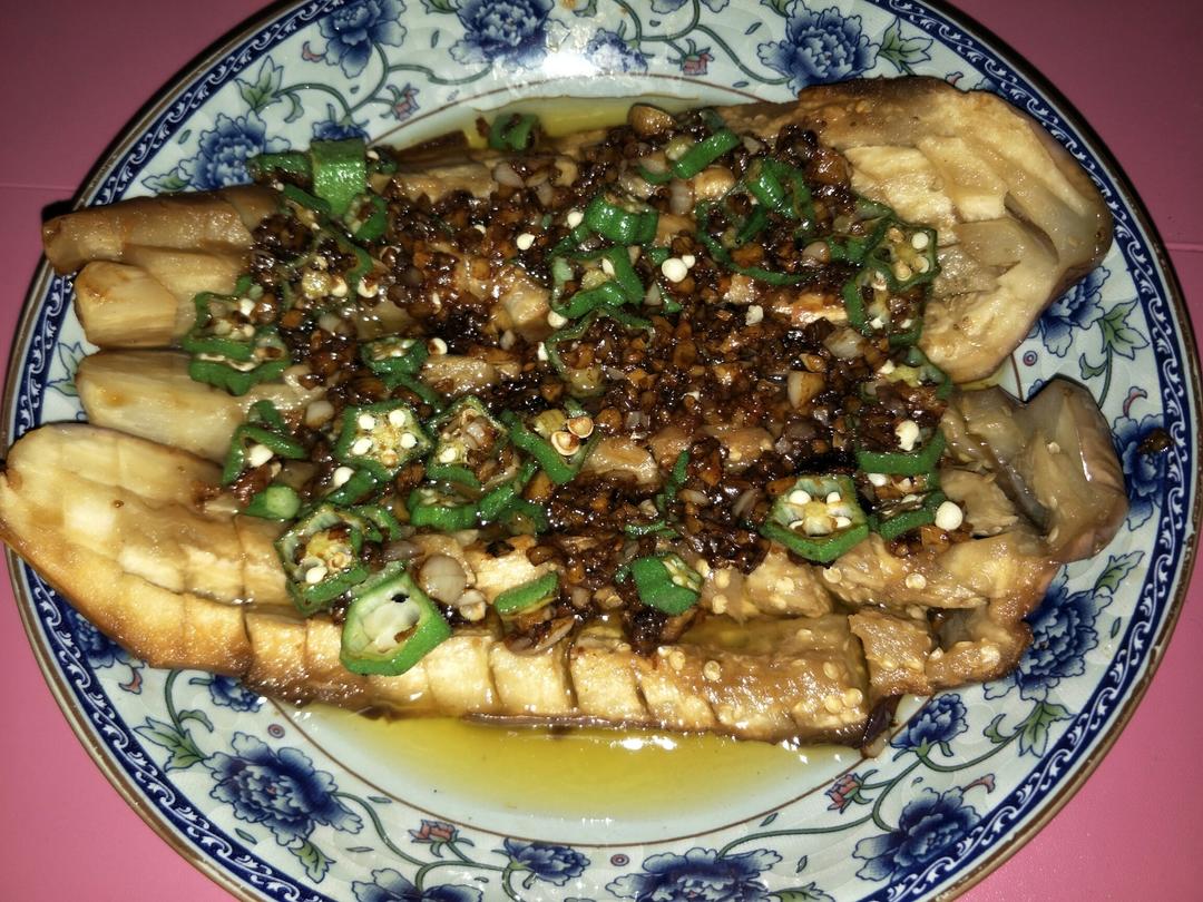 【微波炉烤茄子】