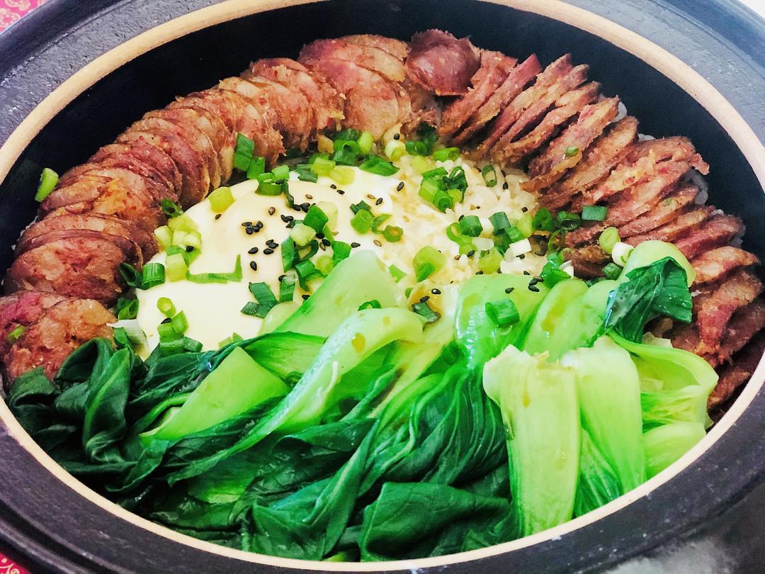 香喷喷的🍲腊肠煲仔饭（砂锅版）超简单神速