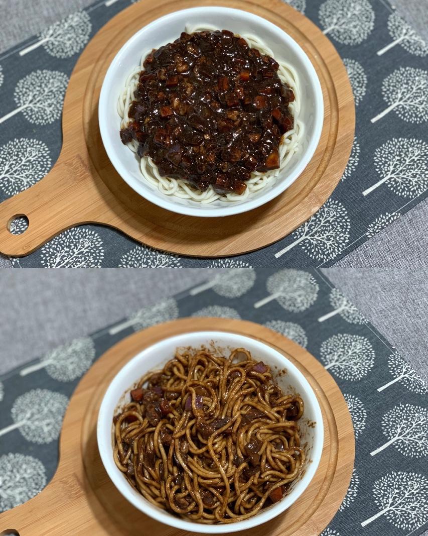 韩剧中黑乎乎的韩式炸酱面