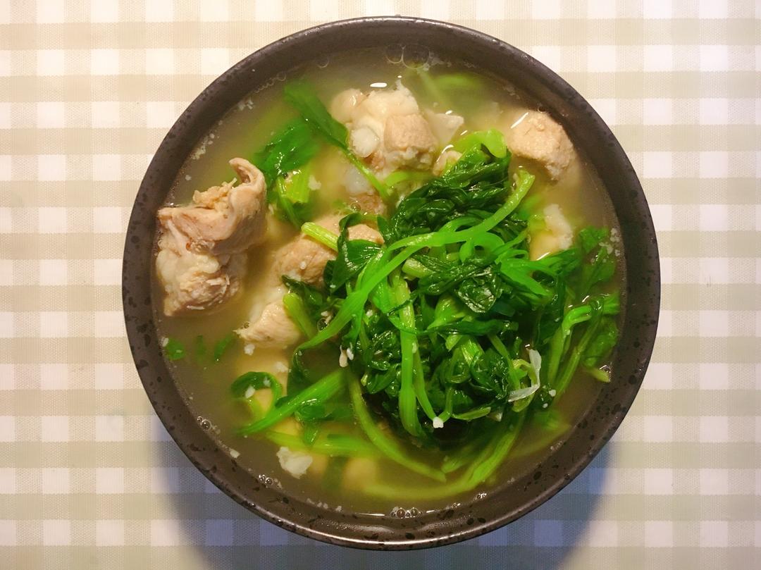 青菜排骨汤