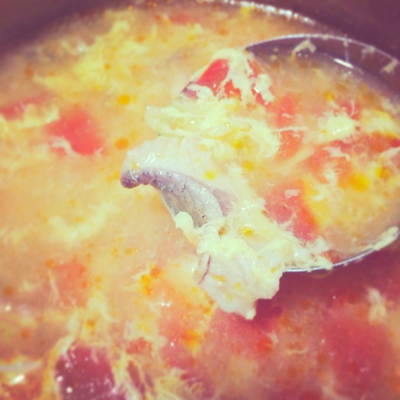 番茄薯仔鱼片蛋花汤（简易版）的做法 步骤5