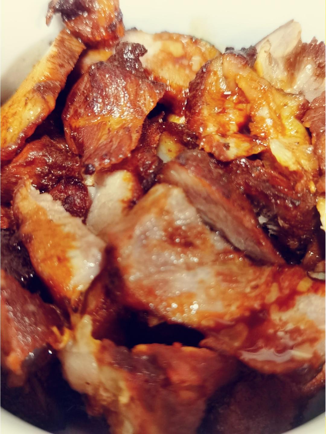 【女儿连干两碗饭】超级简单的家庭版不用烤箱的叉烧也可以用电饭煲零难度下饭神器