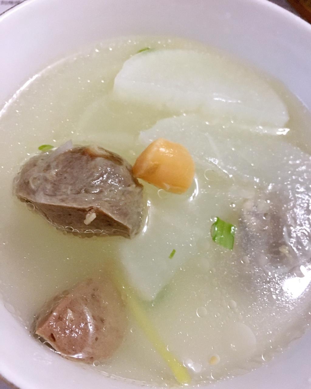 白萝卜潮汕牛肉丸清汤