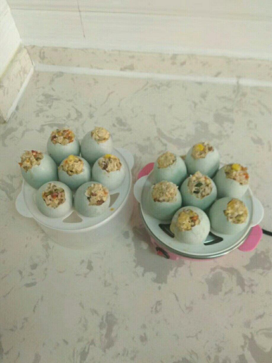 咸鸭蛋蒸糯米