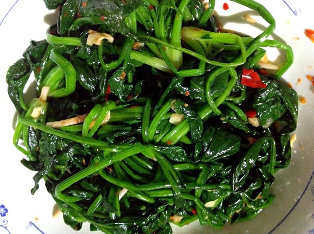 凉拌菠菜