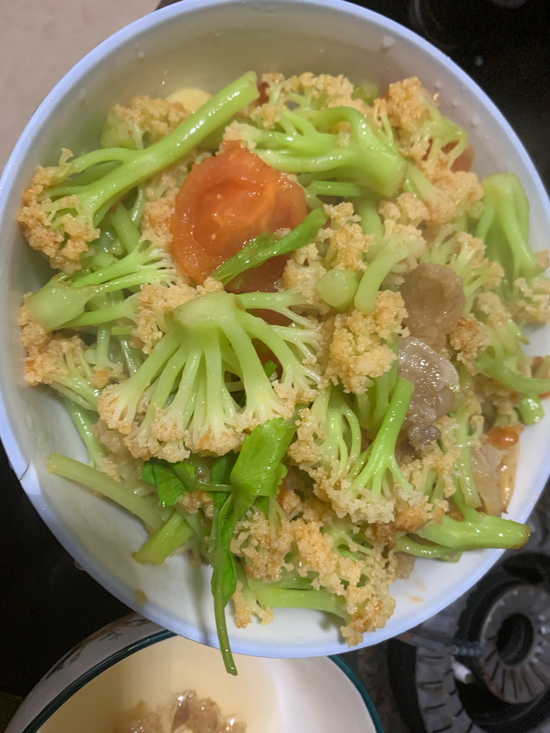 有机花菜炒西红柿