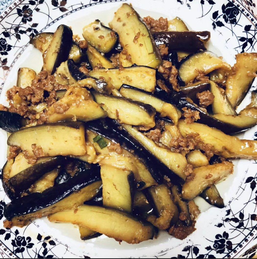 红烧肉沫茄子