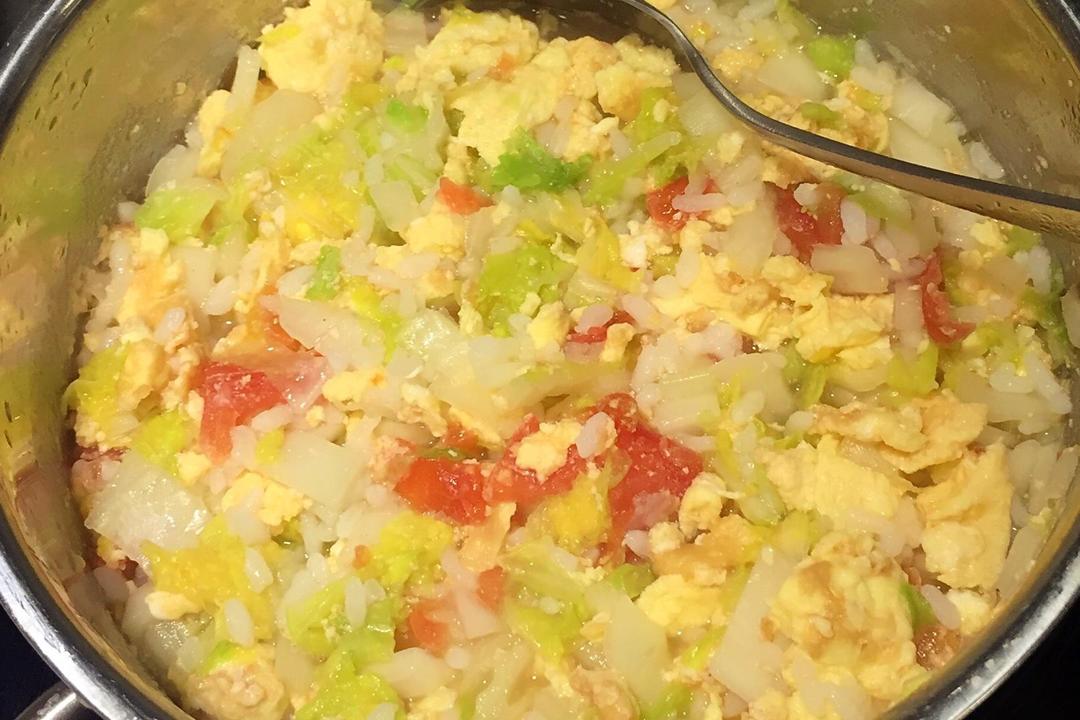 🍳超低卡路里鸡蛋烫饭——快手减肥食谱的做法