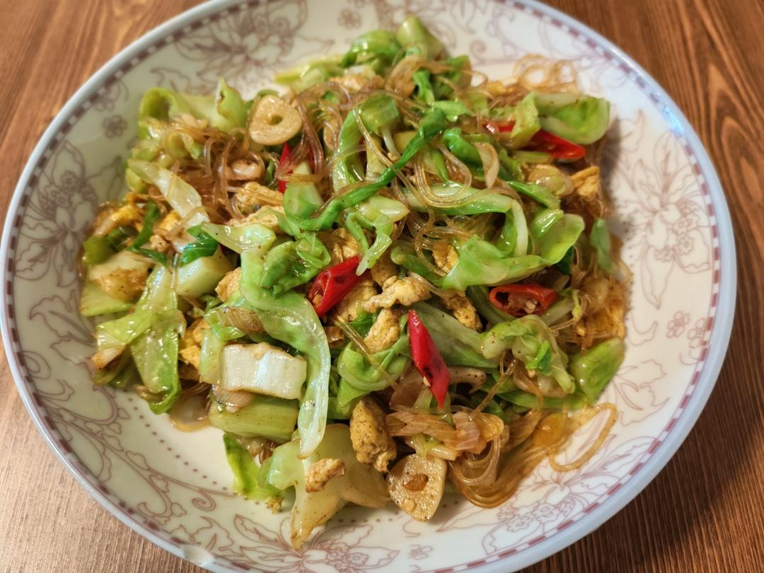 成功率百分之百的包菜炒粉丝