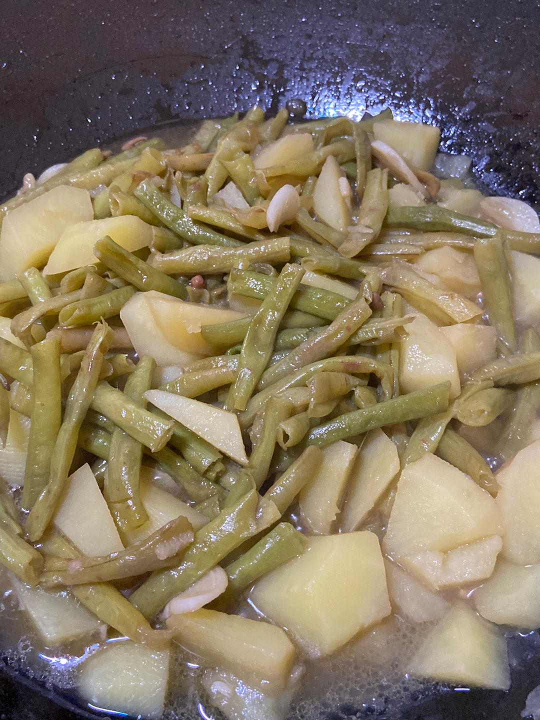 豆角炖土豆极简版💜