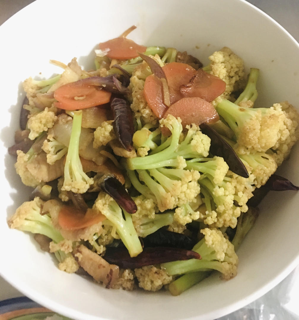 香到舔盘的干锅菜花