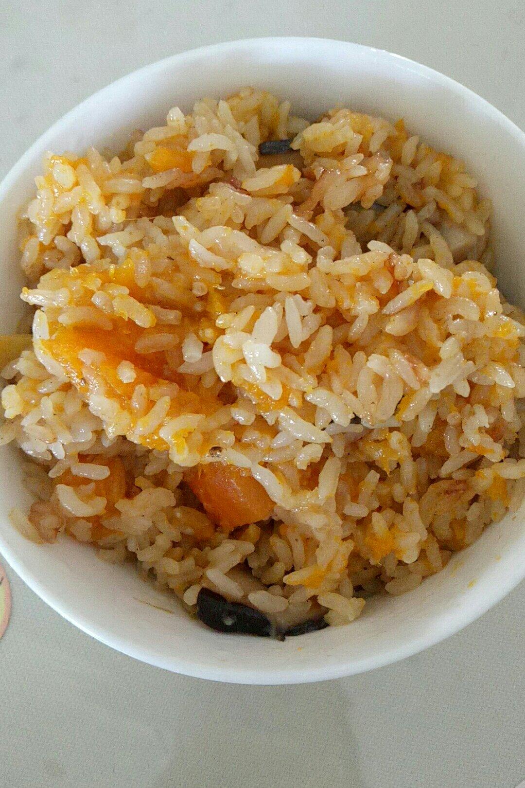 南瓜鸡肉饭
