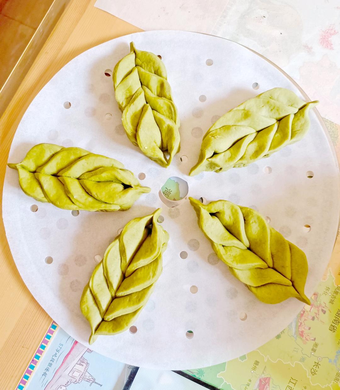 菠菜柳叶馒头